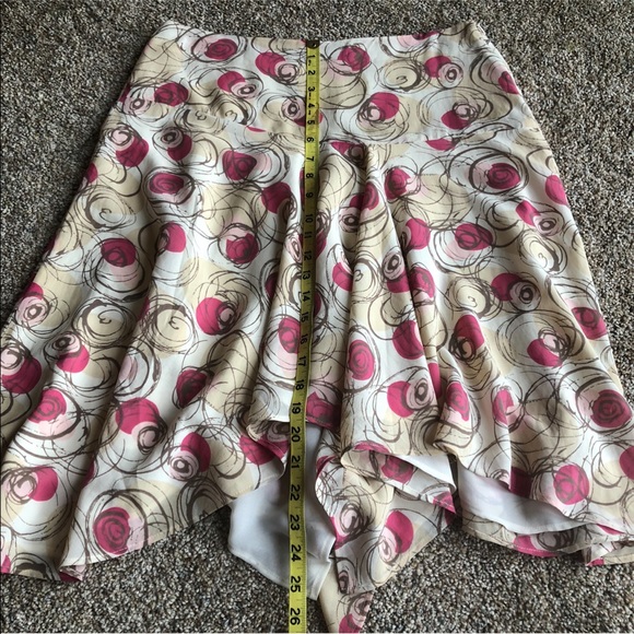 Liz Claiborne ~ Handkerchief Skirt - Silk & Cotton - Picture 4 of 12